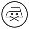 Icon Bügeln auf links