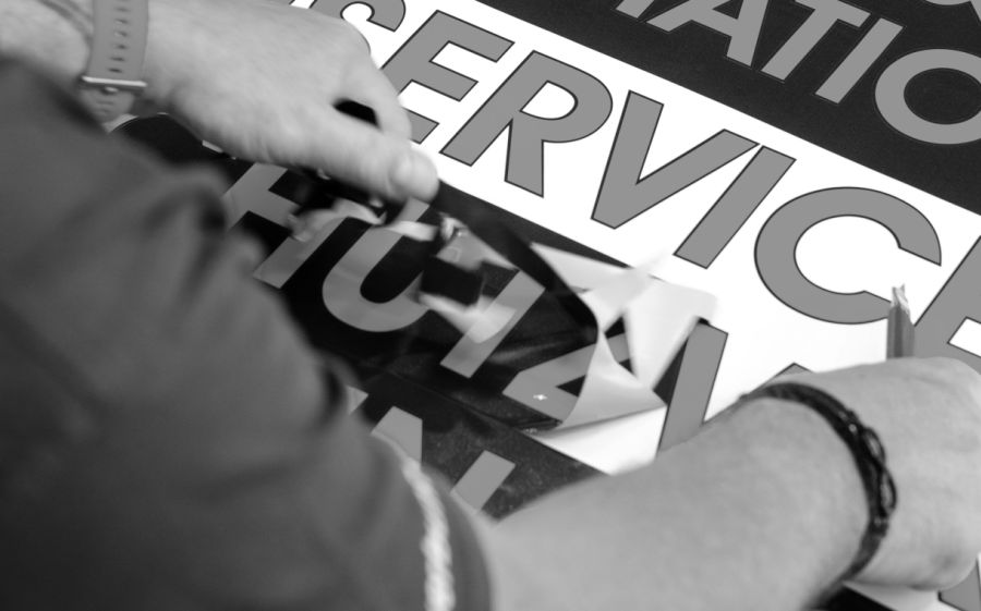 Produktion Folienplott Vorbereitung
